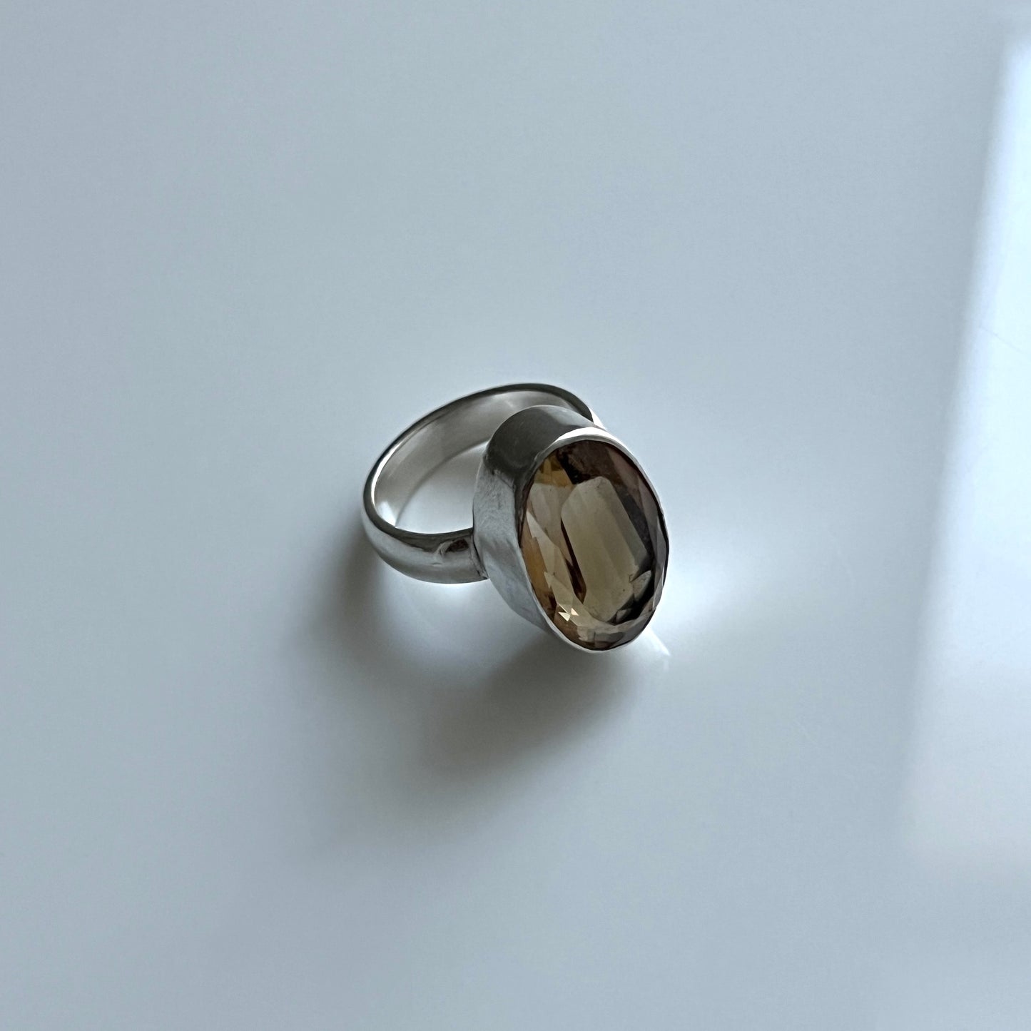 Smokey Quartz Statement Ring