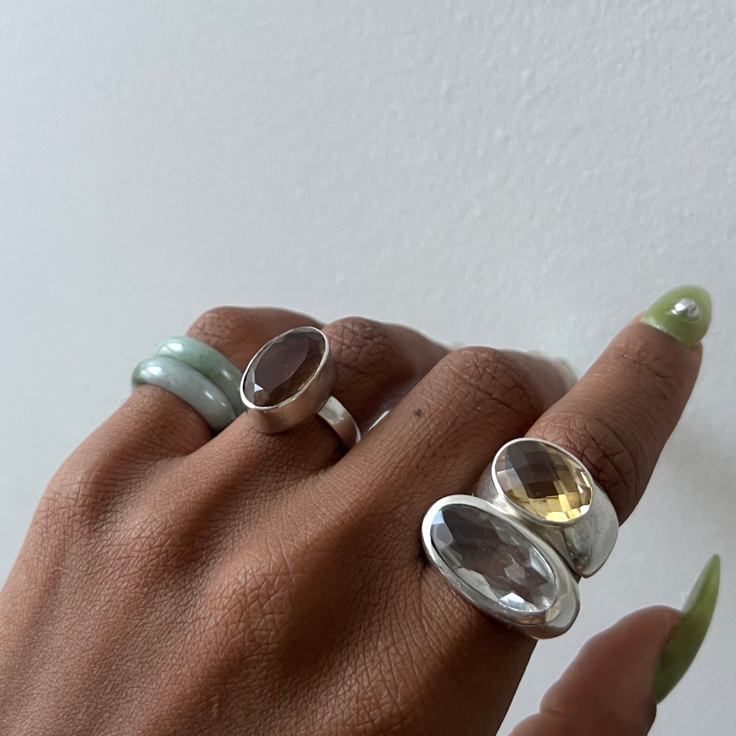 Smokey Quartz Statement Ring