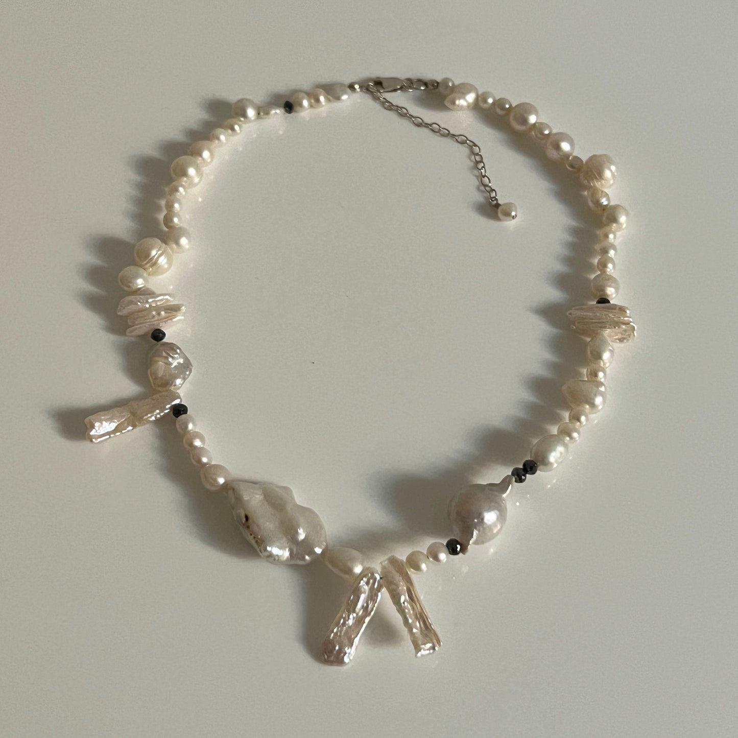 Emmaus - Black Diamond + Freshwater Pearl