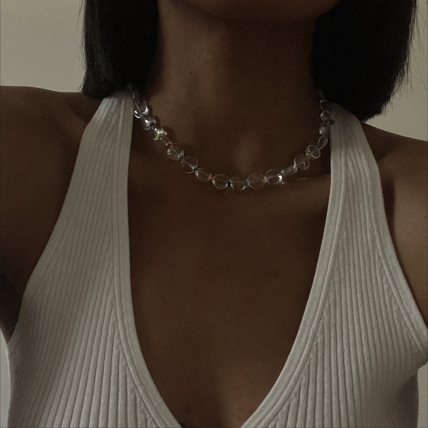Liza Quartz Heart Necklace
