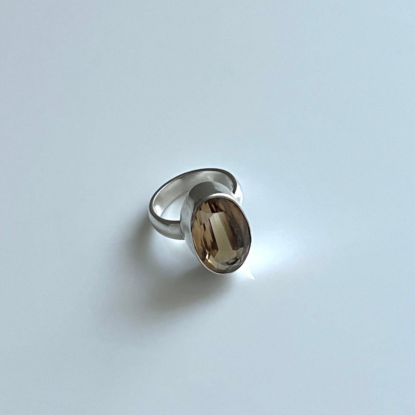 Smokey Quartz Statement Ring