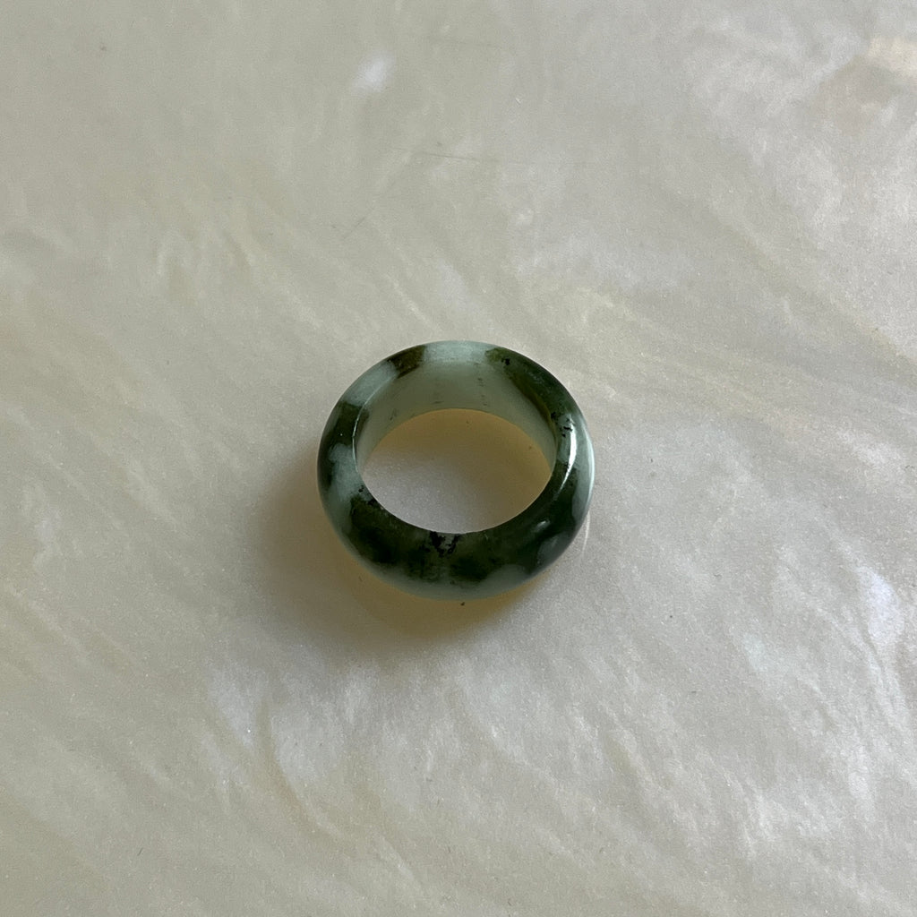 Jade Barrel Ring