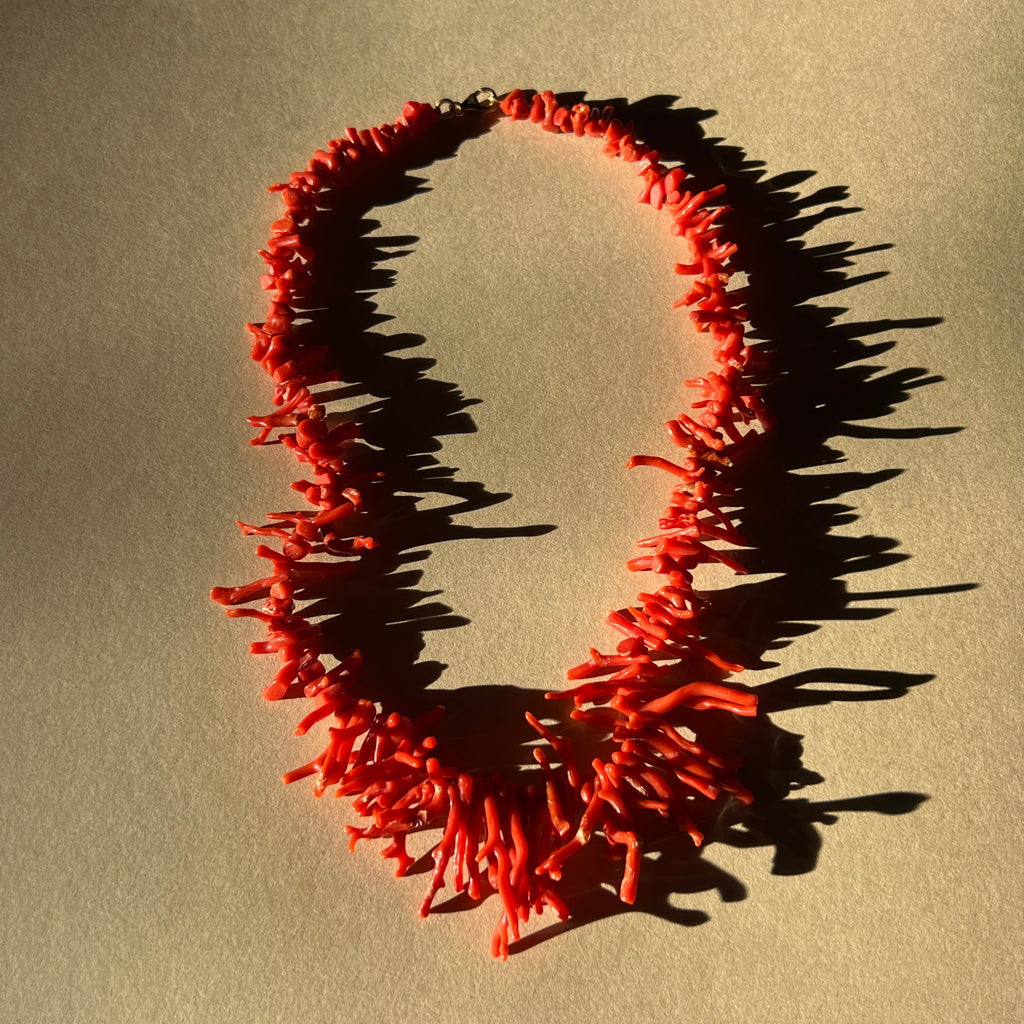 Italian Red Coral Necklace