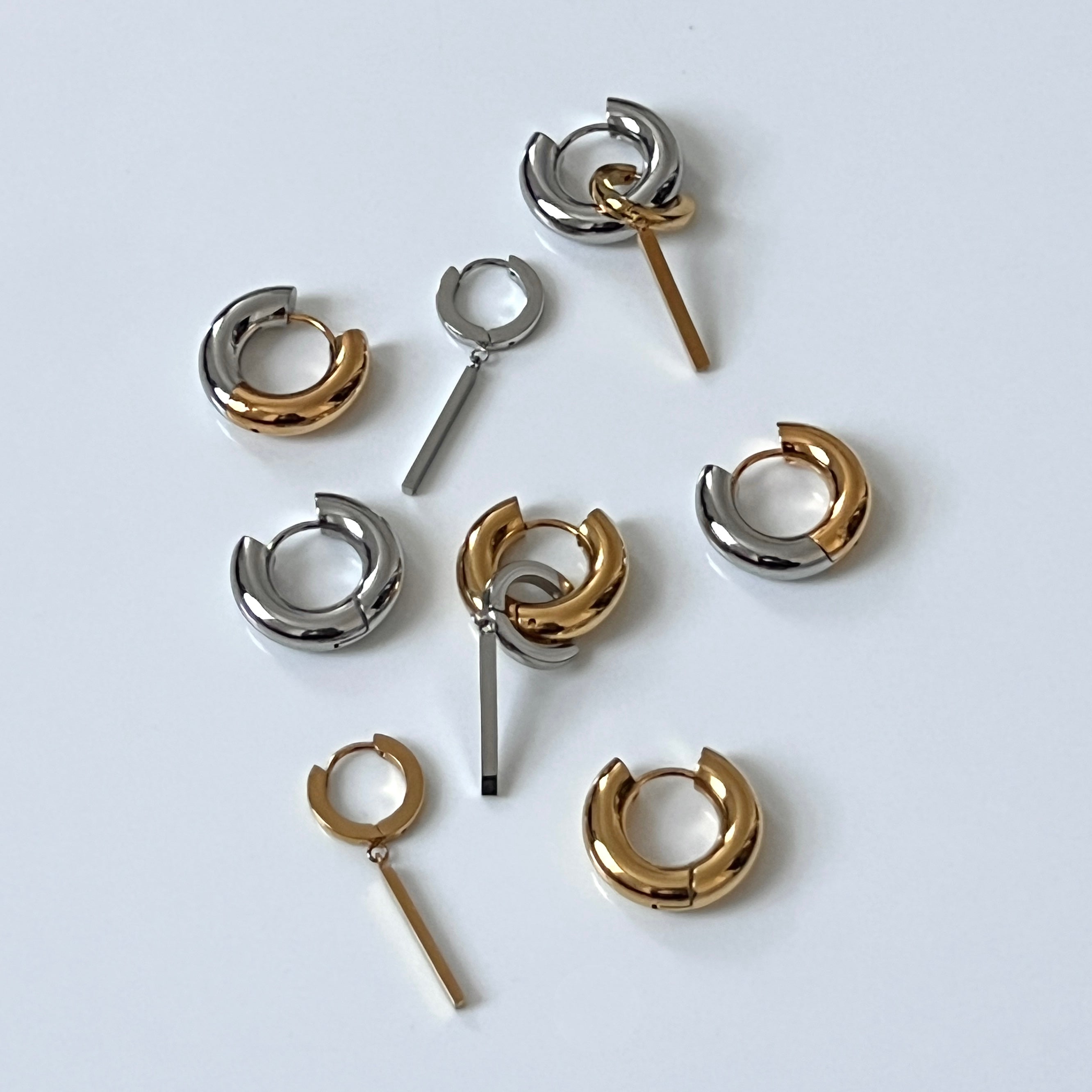 Drop Bar Hoops