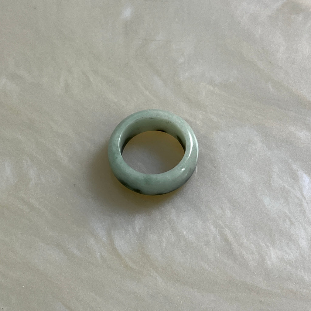 Jade Barrel Ring