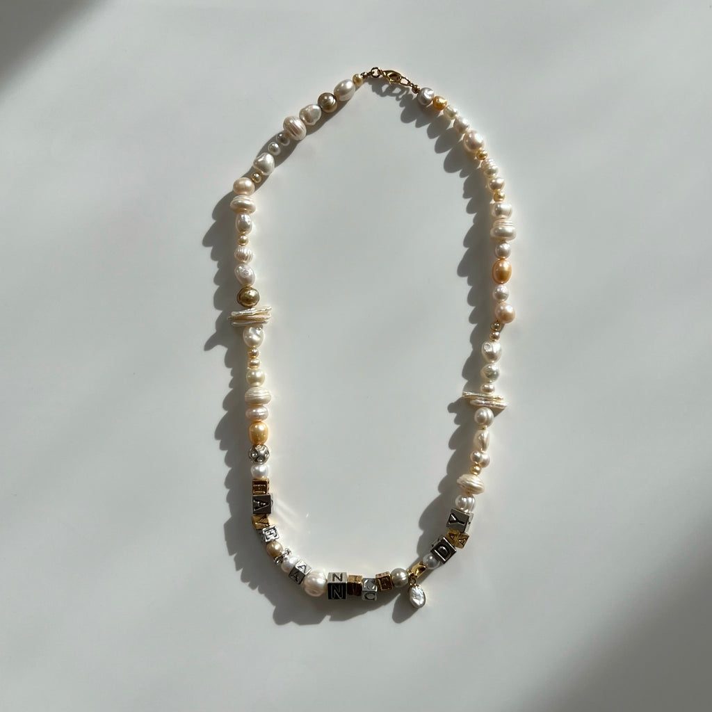 “Have A Nice Day” Pearl Necklace