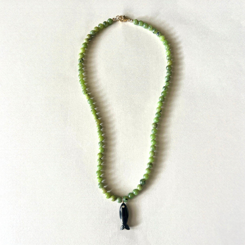 PISCES — Apple Jade + Onyx