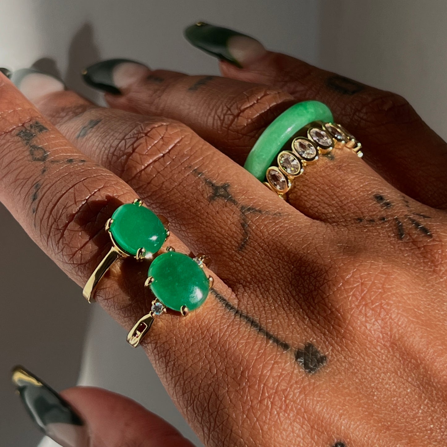 Jadeite Statement Ring