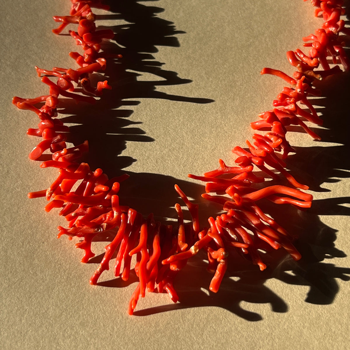 Italian Red Coral Necklace
