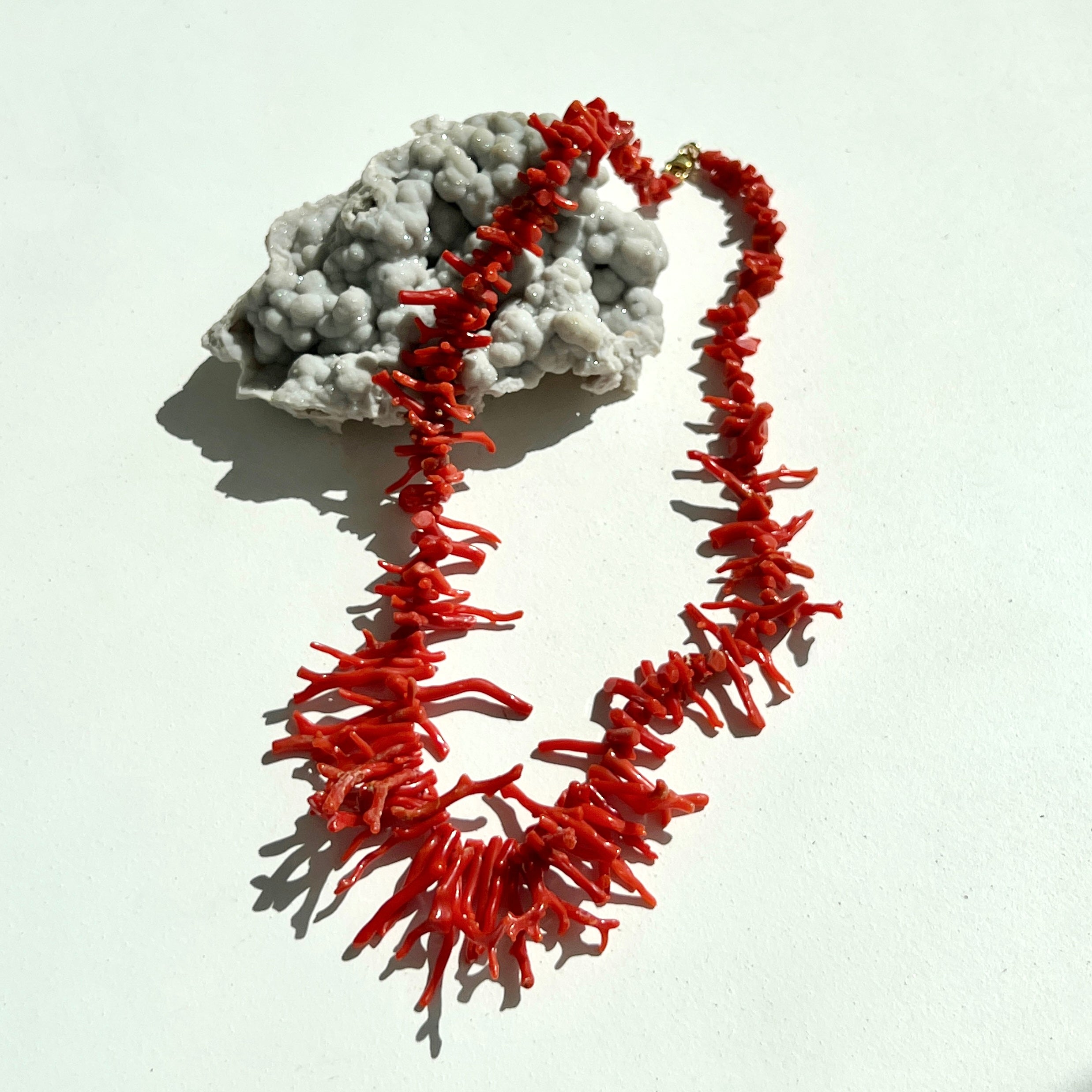 Italian Red Coral Necklace