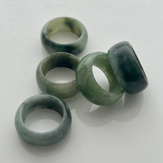 Jade Barrel Ring