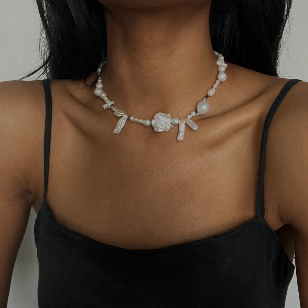 Emmaus - Black Diamond + Freshwater Pearl